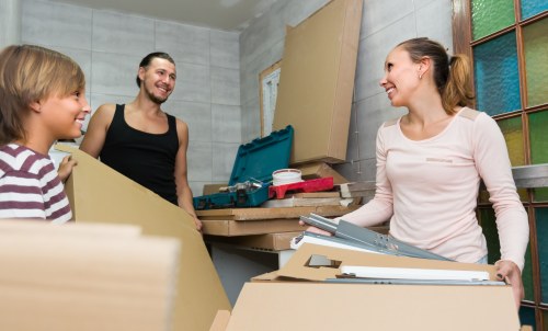 Removal team helping with a local move in Kentish Town