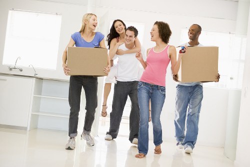 Removal team helping with a house move in Kentish Town