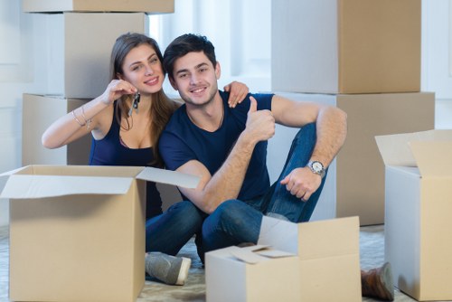 Commercial man and van support for a business delivery in Kentish Town