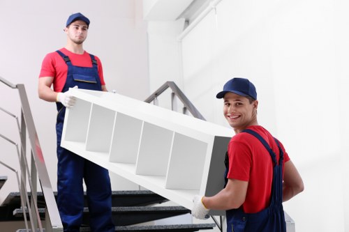 Moving team reviewing a service complaint form