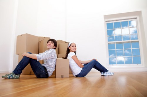 Removal van prepared for local furniture transport around Kentish Town