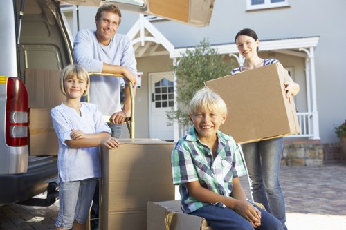Secure transport and loading practices during a moving job
