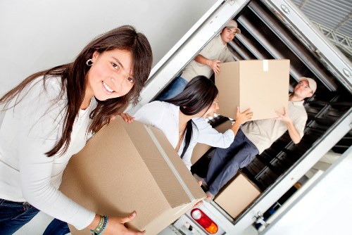 Van transport for boxes and household items in North London