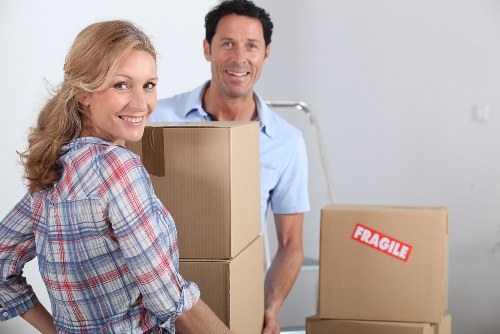 Local man with van service helping with residential delivery